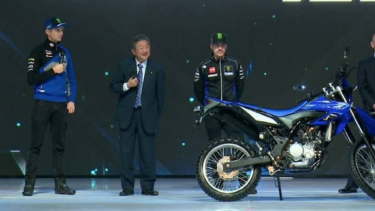 Maverick Vinales di peluncuran Yamaha