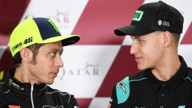 Fabio Quartararo dan Valentino Rossi