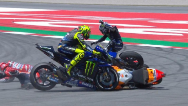 Pembalap MotoGP Terjatuh