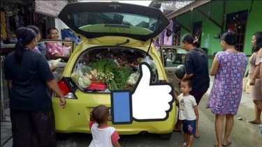 Honda Brio buat jualan sayur
