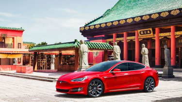 Tesla di China. Foto: WSJ.