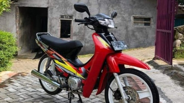 Motor Honda Supra (foto ilustrasi).