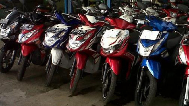 Motor skutik bekas di pasaran.