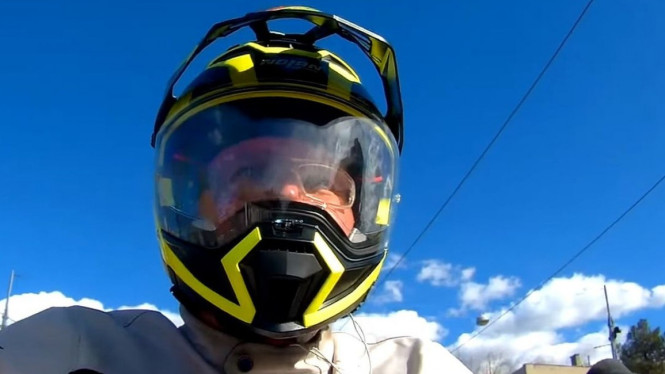 Helm anyar Nolan Supermoto N70-2 X