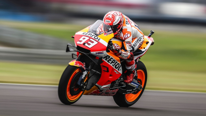 Pembalap Repsol Honda, Marc Marquez