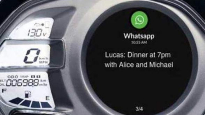 Fitur canggih pada Kymco AK550.