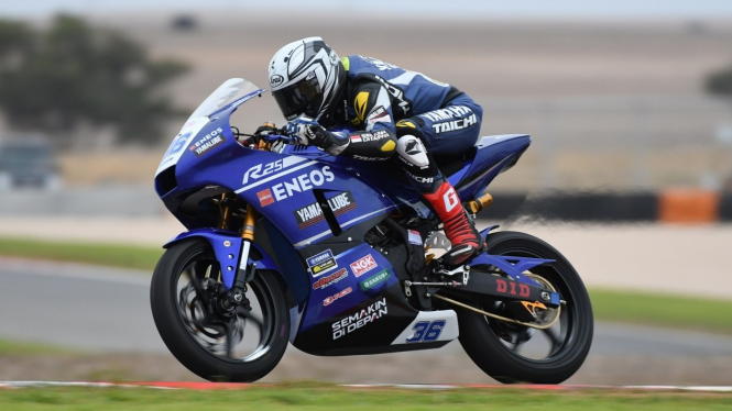 pembalap tim Yamaha Racing Indonesia (YRI), M. Faerozi