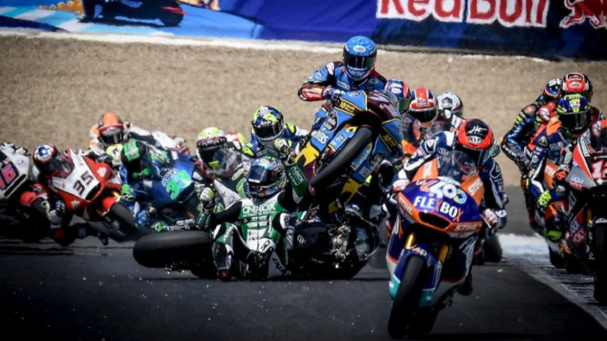 Kecelakaan di Moto2 Spanyol