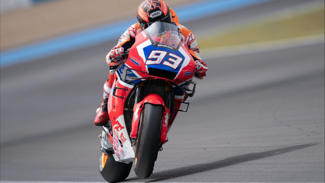 Marc Marquez pakai motor baru di Jerez