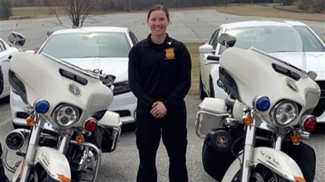 Pengawal wanita Trump asal RI, Alta Lauran Gunawan.