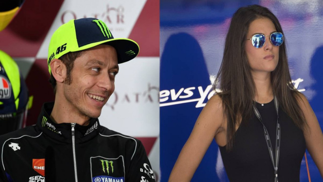 Rossi dan kekasih barunya.