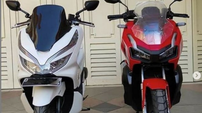 PCX dan ADV 150 disejajarkan.