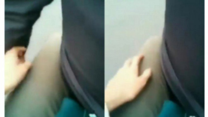 Viral aksi driver ojol raba paha penumpang.