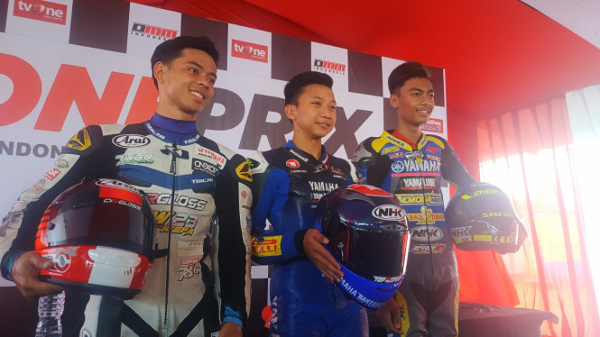 Pengisi podium Oneprix 2019 umtuk kelas Novice race 1 putaran 2.