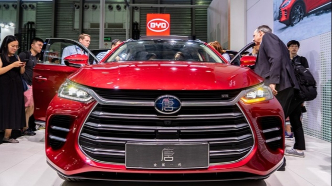 Ilustrasi mobil China lansiran BYD