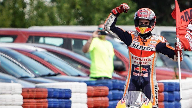 Pembalap Repsol Honda, Marc Marquez