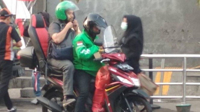 Ojek online pakai jok mobil