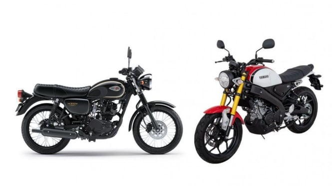 Kawasaki W175 dan Yamaha XSR 155