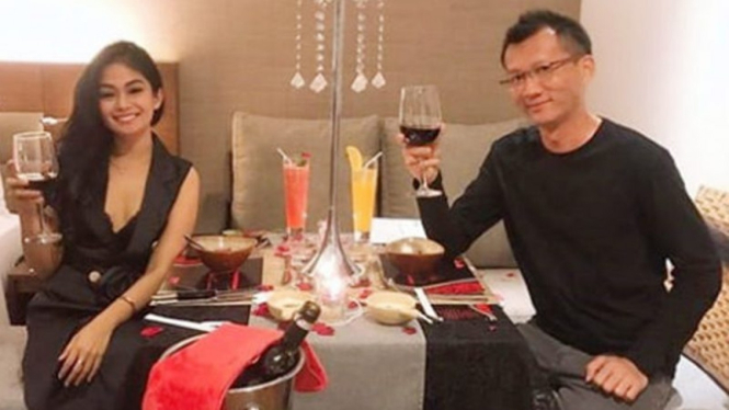 Rudy Trijaya bersama pujaan hatinya
