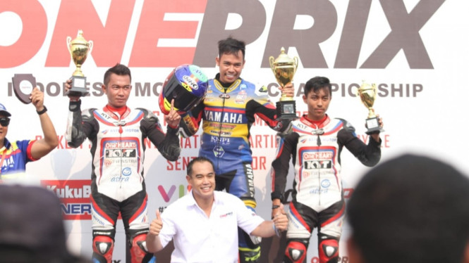 Reynaldi Pradana menangi race 1 kelas expert putaran 30 oneprix 2019
