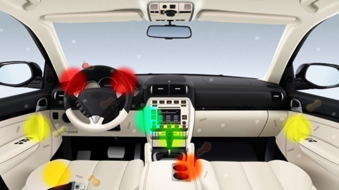 Ilustrasi Kabin Mobil Kotor