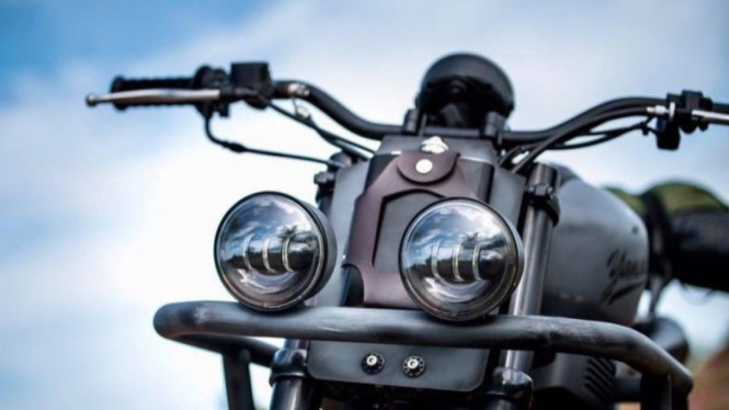 Modifikasi Yamaha XSR155 bergaya off-road