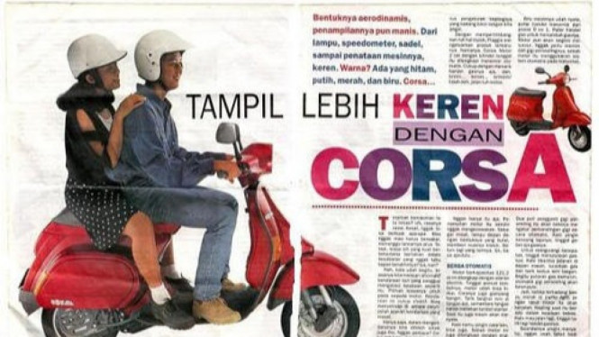 Poster Vespa Corsa
