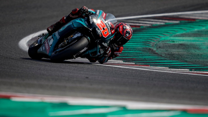 Pembalap Petronas Yamaha, Fabio Quartararo, di MotoGP San Marino