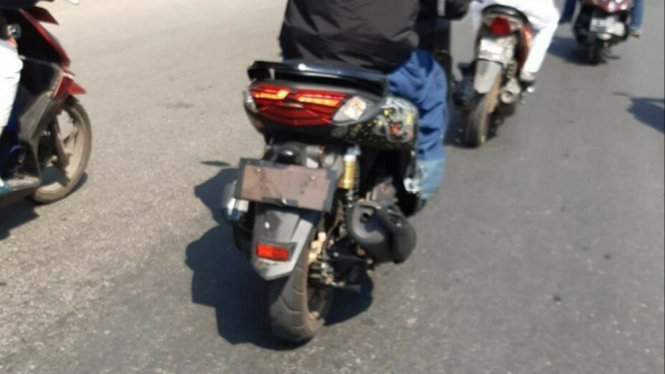 Desain Yamaha NMAX terbaru tertangkap kamera di Cirebon.