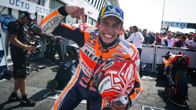 Pembalap Repsol Honda, Marc Marquez
