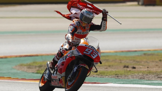 Pembalap Repsol Honda, Marc Marquez