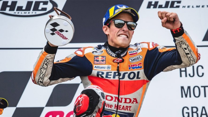 Marc Marquez selebrasi