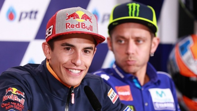 Marc Marquez dan Valentino Rossi