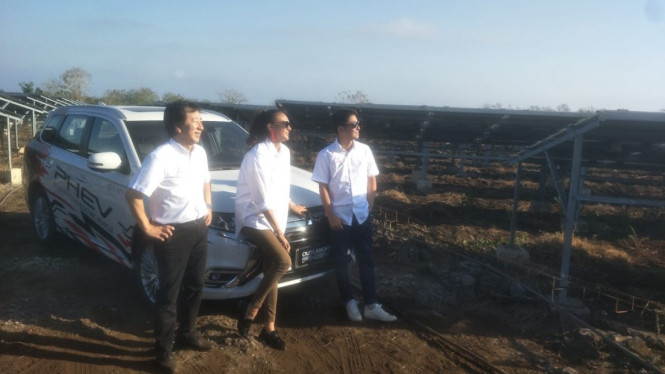 Mobil listrik Mitsubishi pakai tenaga surya