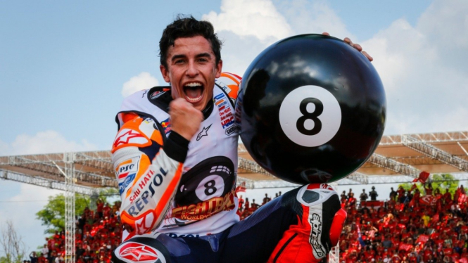 Marc Marquez raih gelar juara dunia ke-8