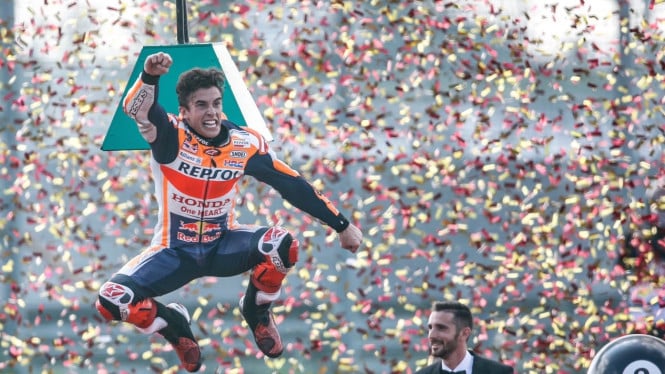 Marc Marquez raih gelar juara dunia ke-8