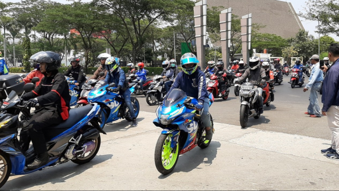 Suzuki gelar sunmori libatkan ribuan bikernya.