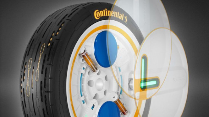 Ban continental yang bisa memompa sendiri.