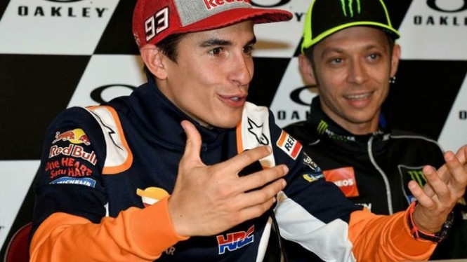 Marc Marquez dan Valentino Rossi