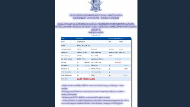 Pajak Motor yang Diduga Kader PSI