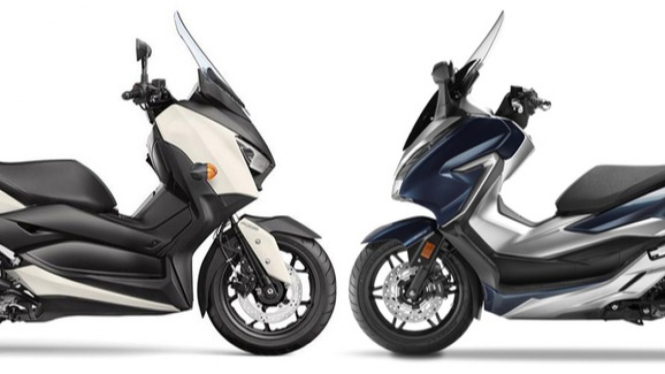 Yamaha XMAX dan Honda Forza 250