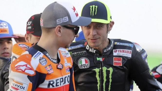 Jorge Lorenzo dan Valentino Rossi
