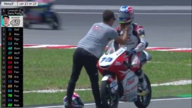 Momen mengharukan di MotoGP Malaysia