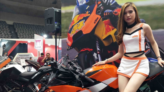 Ilustrasi pameran motor