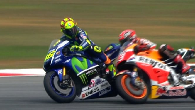 Valentino Rossi dan Marc Marquez