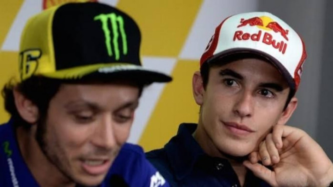 Marc Marquez dan Valentino Rossi