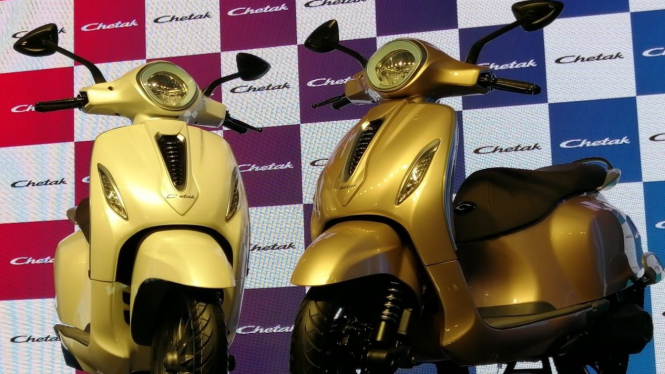 Bajaj Chetak versi listrik.