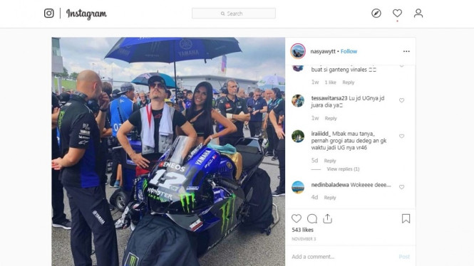 Nasya Marbun, Umbrella Girl MotoGP Berdarah Batak
