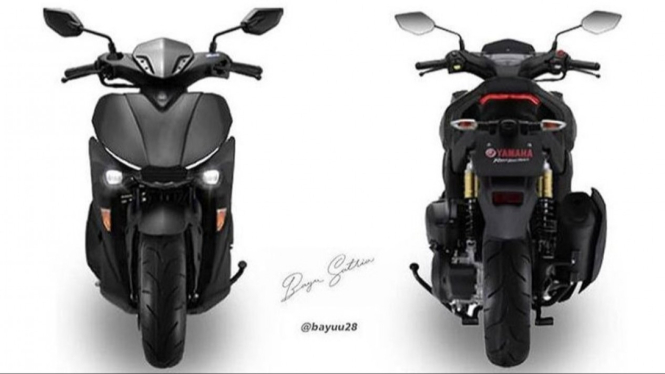 Yamaha Aerox versi terbaru.