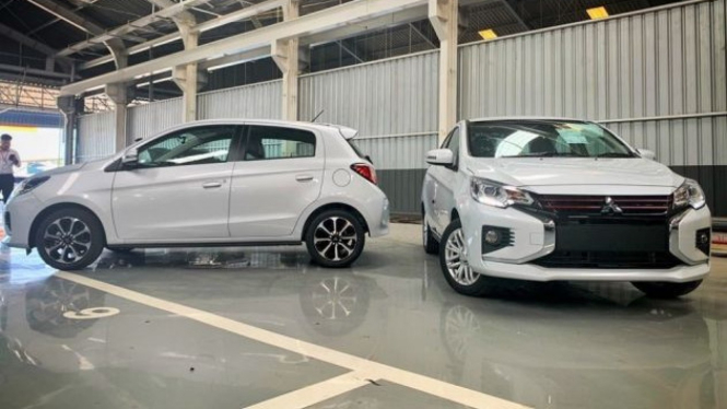 Mitsubishi Mirage terbaru bergaya Xpander.
